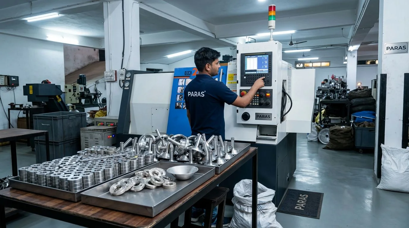 PARAS CNC VMC and HMC precision manufacturing section