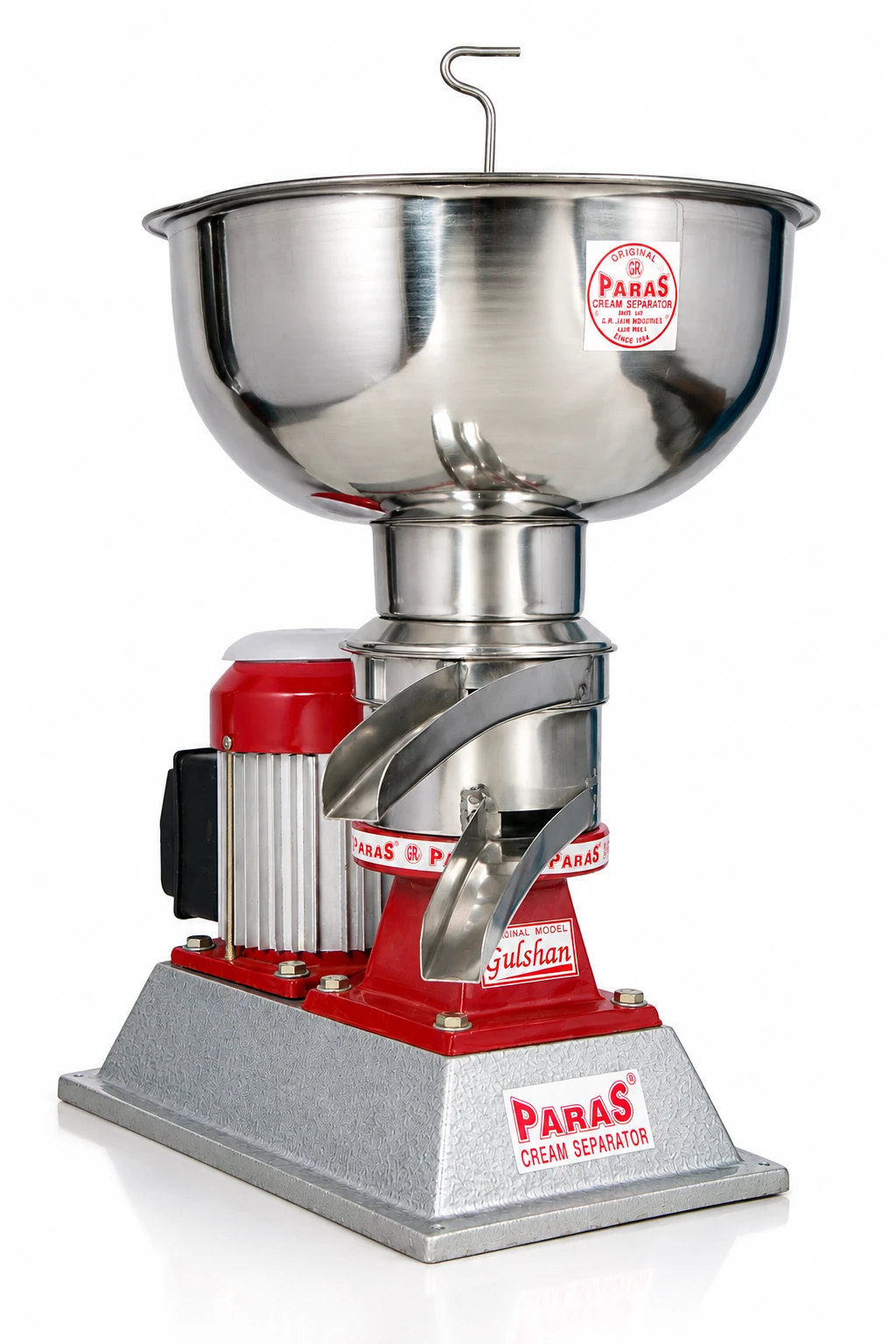 PARAS GR 8 electric cream separator, 80 to 100 LPH
